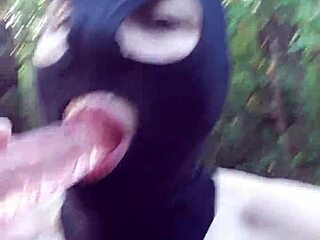 Female Slave Masturbates In Forest