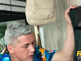 Fake Hostel - Busty Brunette Baddies Break Arcade Machine Before Seducing Guy To Ride Thick Cock In Hot Threesome!