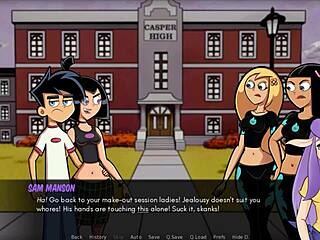 Danny phantom amity park redux parte 25 novo músico na cidade, gótica anime com peitos grandes e monstro