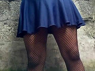 My Skirt Flutters Teasingly in Public Outdoors