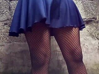 My Skirt Flutters Teasingly in Public Outdoors