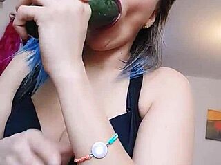 Pepina Submits To Anal With Thick Cucumber Toy