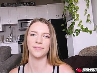 Jayden Black sucks stepbro's monster cock eagerly