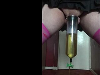 Crossdressing Mark Wright in Homemade Shy Scene