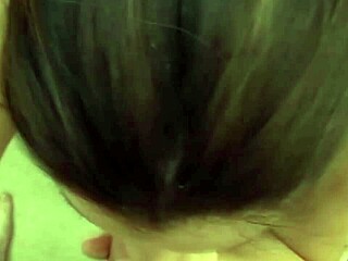 nice young 18+ girl giving a sexy blowjob