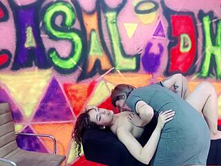 man, my client came to my studio for lashes, i couldn’t resist lickin’ her all over, then my husband drilled this lil nymph!