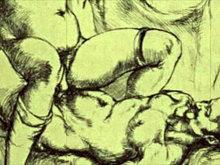 Hot Milf Makes Timid Futanari Demoness Cum Four Times in Wild Animated Action