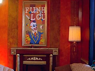 femdom comedy show with blonde improvising