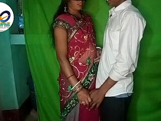 indian bhabhi in saree gets wild chudai! 🔥