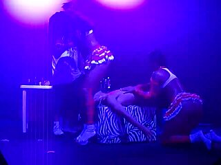 latina brunette having fun outdoors in funk style