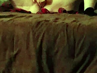 Hey, watch my wife handle this 10-inch vibrator like a pro. She cums so hard on those big tits!