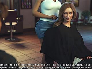 wife and stepmother playing a game together