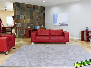 Jenna Ross and Jennifer White fuck pussy with monster cock