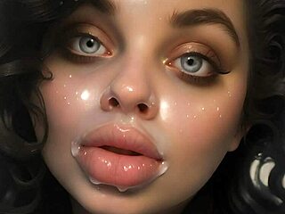 the art of face painting with 100 ai facials 😏