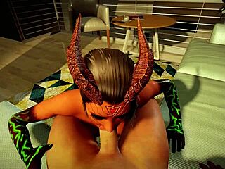 بنت شيطانة عيون خضراء سامة تمص زب بيوفي جسمها الممتلئ يجنن!