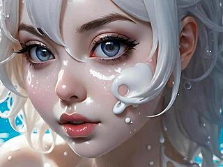 the art of face painting with 100 ai facials 😏