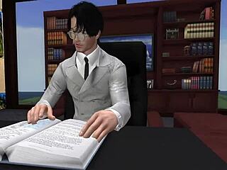 Meu marido francês adora me ver dividir rola em grupo 3D hentai selvagem