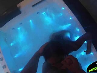 Hot asian fuck hard in jacuzzi with perfect body cumshot
