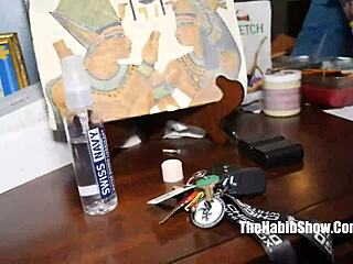 Light-skinned ebony newbie explores her desires with big black cock in ghetto setting