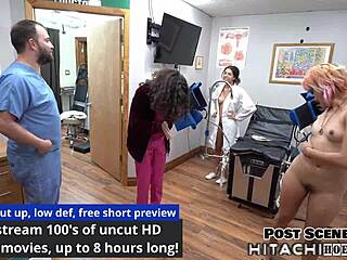 I saw two hot lebians giving Channy Crossfire multiple orgasms with the hitachi wand while she's strapped to the surgical table at hitachihoes.com