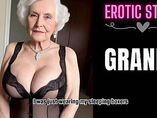 Young Man Spends Week at Step Grandmother's House Exploring Taboo Desires