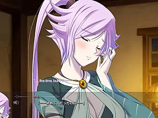 Detailed scene of character 6 in dungeon with subtitles