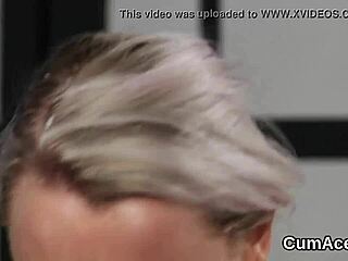 Flirty Centerfold Gets Jizz Load On Her Face Gulping All The Charge