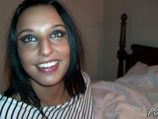 green-eyed katka takes cum on her back