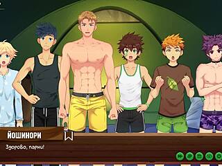 Game Friends Camp Episode 19 Night Swimming Russian Voice Acting