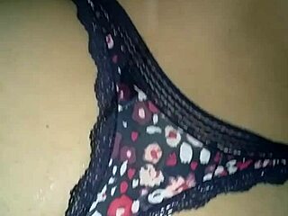 Wife's Big Ass Gets Cum in Thong.