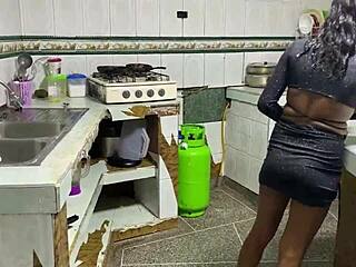 Indian Stepbrother Jaison Gets Ass and Pussy in Kitchen Taboo Sex.
