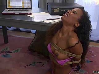 Zenci patron ofiste bağlanıp entrika yaşıyor