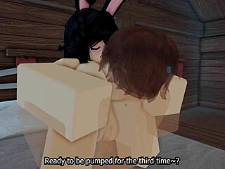 Эй, эта зайка-крошка потерялась в жёстком миссионерском трахе