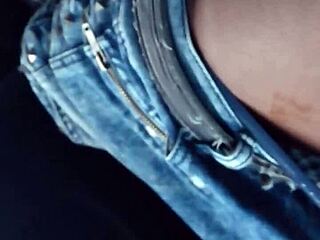 Red BBW Casually Sucks Dick in Car.