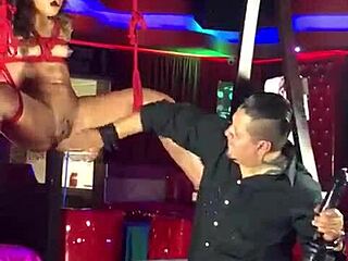 Mexican Babe Climaxes with Machine on Desk