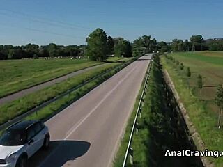 She says, 'Suck my cock on the terrace before anal.'