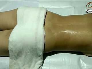 Close up of this amateur Indian woman giving a sensual massage