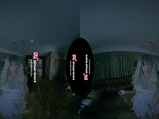 Emotional encounter fucking a shemale ghost in VR.