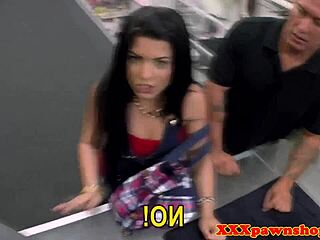 Real Amateur Pawnee Rides Pawnbroker in Hidden POV