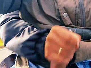 Naughty hotwife jerks off on the road, cumming in public while almost getting caught.