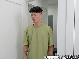 Ebony Elf Magically Turns Christmas-Hating Roommate Into Cum Lover