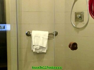 Wow! Hot Tattooed Milf Teases with Big Tits in Steamy Shower Scene!