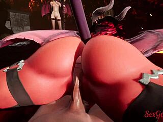 Cute succubus girl punishes lucky guy with hot fucking and blowjob in hell cosplay