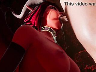 Cute succubus girl punishes lucky guy with hot fucking and blowjob in hell cosplay