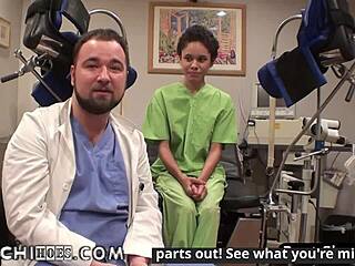 Wow! Freshman Sandra Chappelle gets wild Hitachi orgasms from nurses at college!