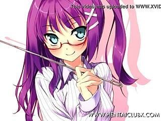 hentai ecchi lesson turns nude with sexy english instructions for fun