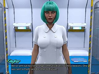 stranded in space, waking to curvy hentai surprises