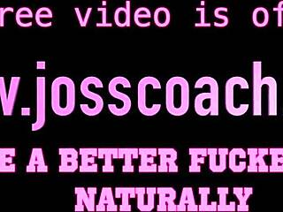 Backstage, Josscoach helps the MILF actress open her asshole for anal.
