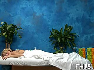 Relaxing massage session in professional setting