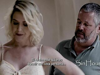 he whimpers as his wife turns him into a cuck